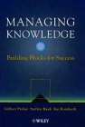 Managing Knowledge by Gilbert Probst, Steffen Raub, Kai Romhardt